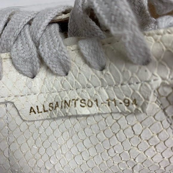 All Saints Sneakers with snake like emboss - Picture 14 of 14